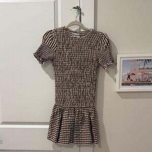 Princess Polly Brown Checkered Dress